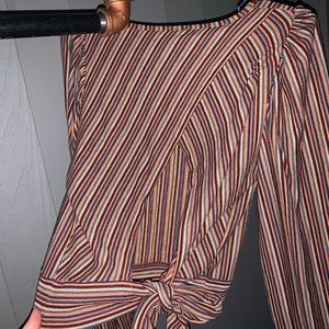 Long Sleeve Free People cropped ~ circle back open